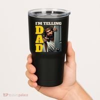 Im Telling Dad Funny Religious Christian Jesus Crown Tumbler thumb 2