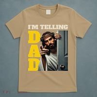 Im Telling Dad Funny Religious Christian Jesus Crown T-Shirt thumb 5
