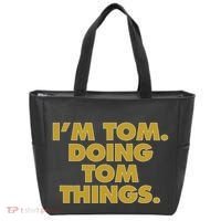 I'm Tom Doing Tom things Funny Birthday Name Tote Bag thumb 0