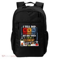 I Tell Dad Jokes Periodically Fathers Day Chemistry Lovers Backpack thumb 0