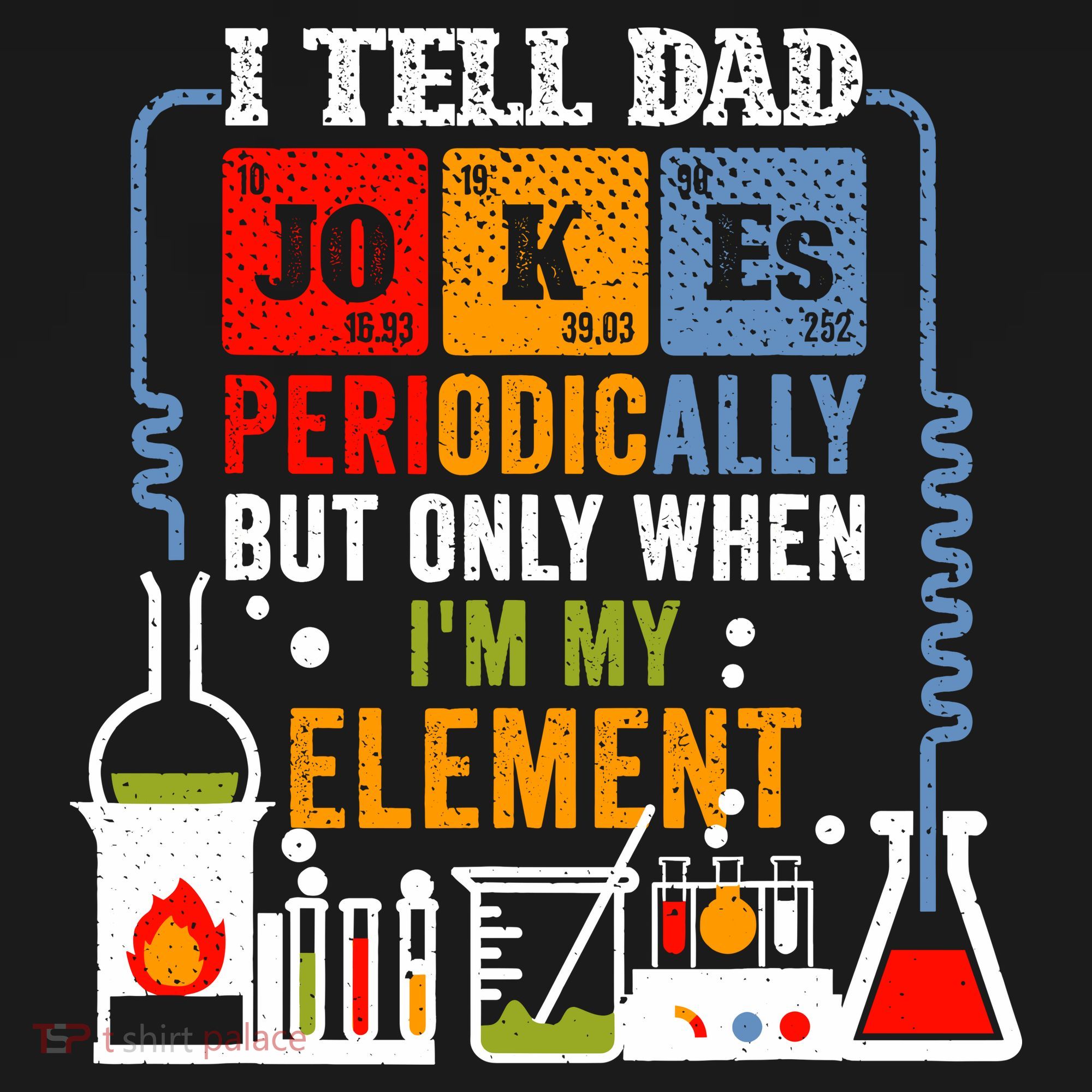 I Tell Dad Jokes Periodically Fathers Day Chemistry Lovers Mousepad