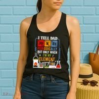 I Tell Dad Jokes Periodically Fathers Day Chemistry Lovers Women's Tank Top thumb 2