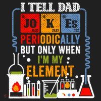 I Tell Dad Jokes Periodically Fathers Day Chemistry Lovers Hat thumb 2