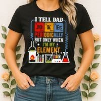 I Tell Dad Jokes Periodically Fathers Day Chemistry Lovers Women's T-Shirt thumb 2