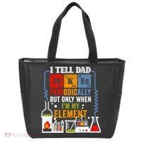 I Tell Dad Jokes Periodically Fathers Day Chemistry Lovers Tote Bag thumb 0