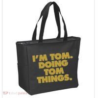 Im Tom Doing Tom Things Funny Birthday Name Tote Bag thumb 2
