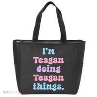 Im Teagan Doing Teagan Things Funny Name Tote Bag thumb 0
