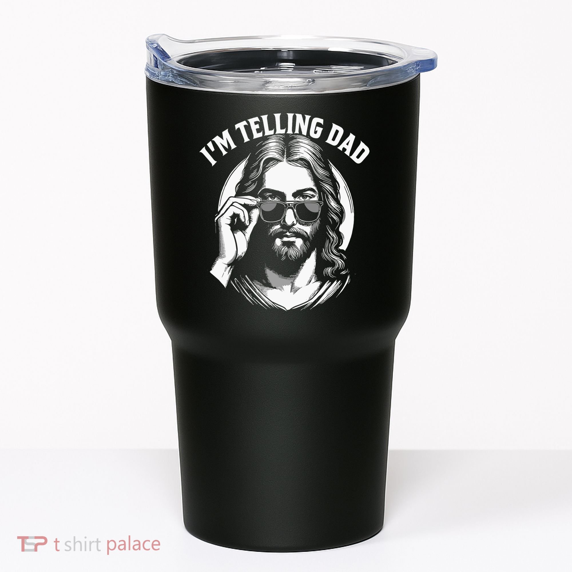 Im Telling Dad Funny Religious Christian Jesus Meme Tumbler