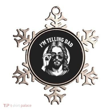 Im Telling Dad Funny Religious Christian Jesus Meme Ornament