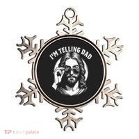 Im Telling Dad Funny Religious Christian Jesus Meme Ornament thumb 0