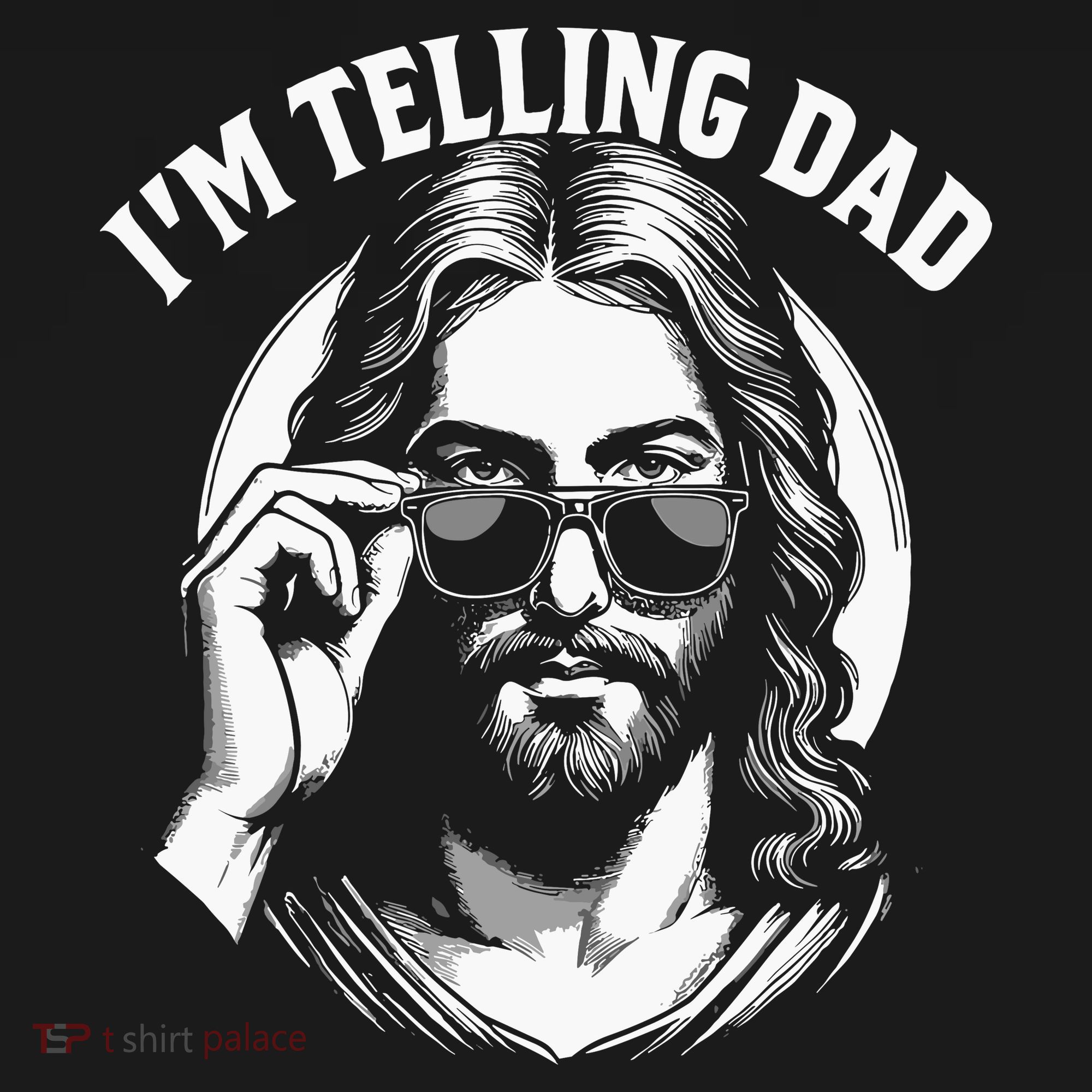 Im Telling Dad Funny Religious Christian Jesus Meme Kids Hoodie