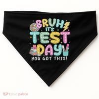 It’s Test Day Rock The School Test Day Teacher USA-Made Doggie Bandana thumb 0