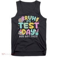 It’s Test Day Rock The School Test Day Teacher Tank Top thumb 0