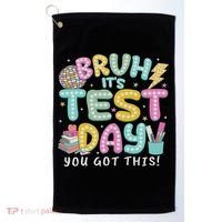 It’s Test Day Rock The School Test Day Teacher Golf Towel thumb 0