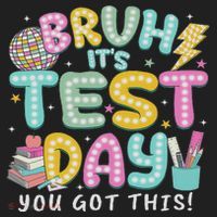 It’s Test Day Rock The School Test Day Teacher Golf Towel thumb 3