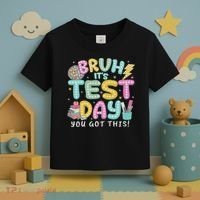 It’s Test Day Rock The School Test Day Teacher Toddler T-Shirt thumb 3