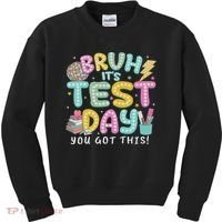 It’s Test Day Rock The School Test Day Teacher Kids Sweatshirt thumb 0