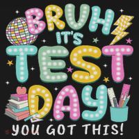 It’s Test Day Rock The School Test Day Teacher Kids Long Sleeve Shirt thumb 2
