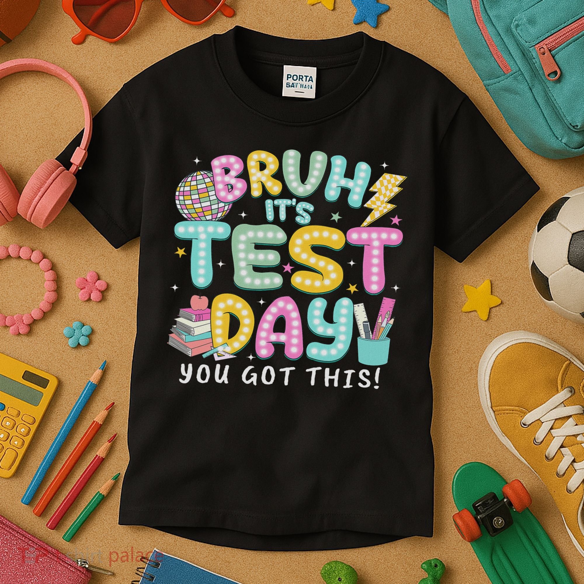 It’s Test Day Rock The School Test Day Teacher Kids T-Shirt