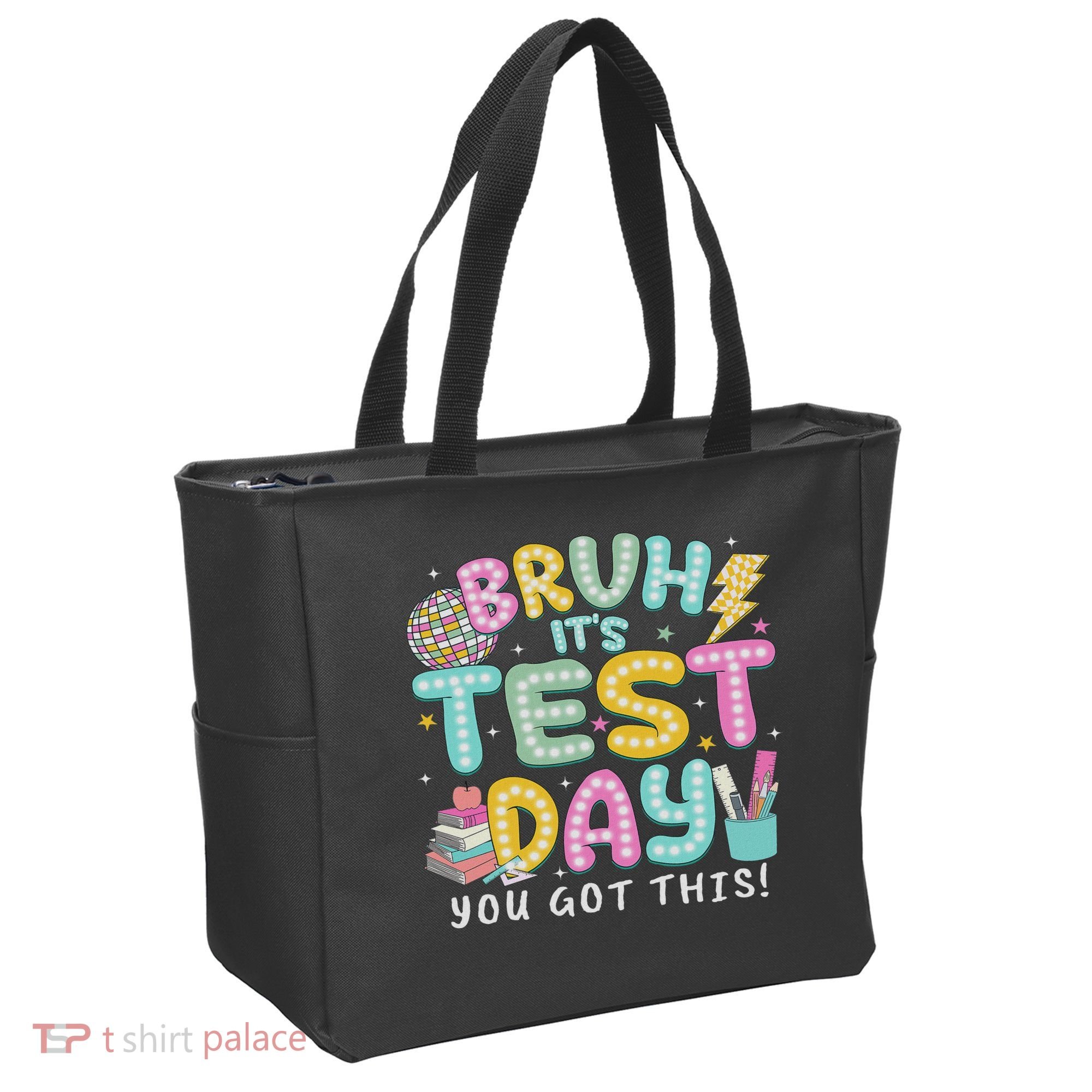 It’s Test Day Rock The School Test Day Teacher Tote Bag