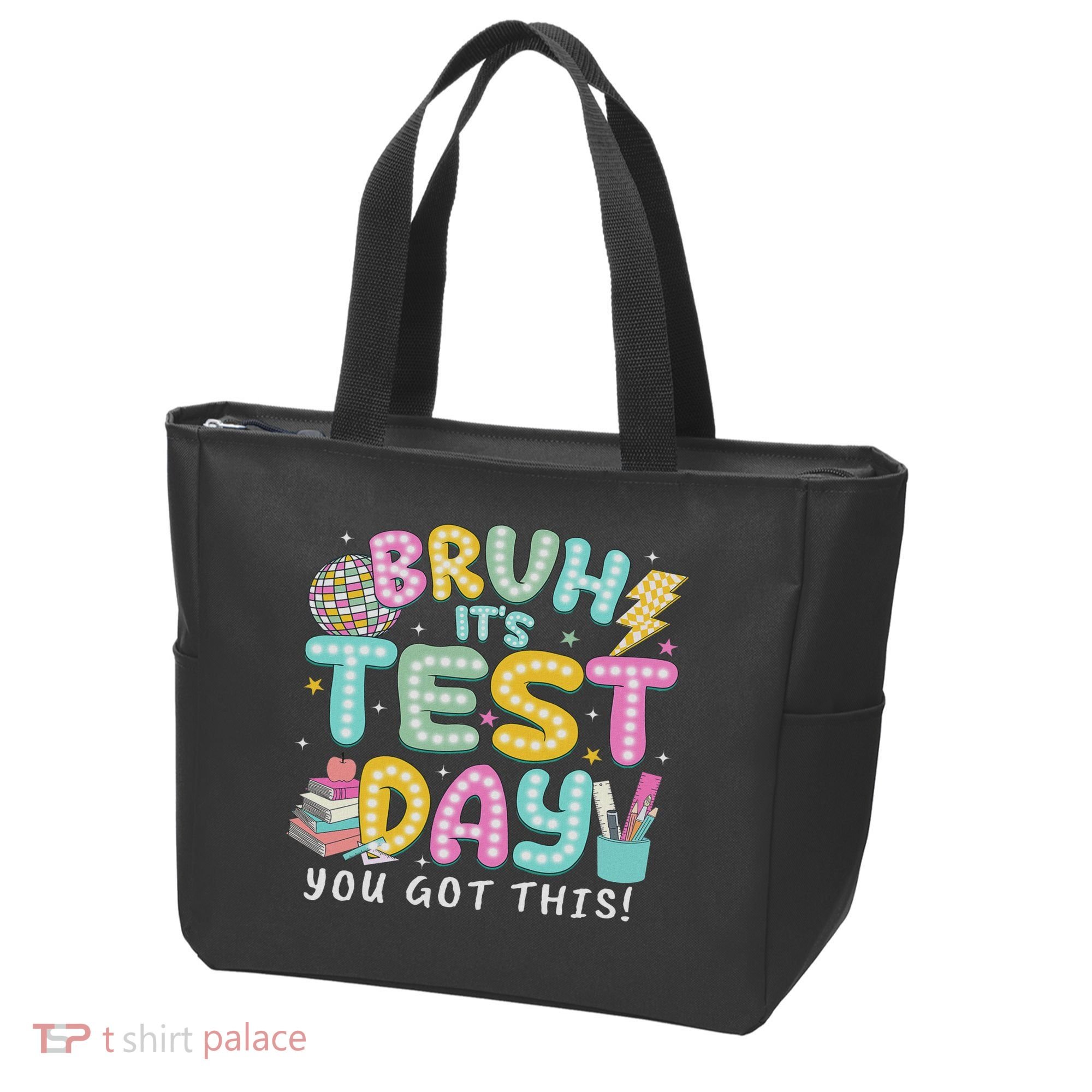 It’s Test Day Rock The School Test Day Teacher Tote Bag