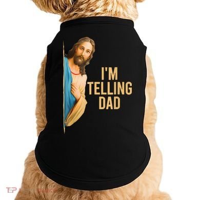 IM Telling Dad Jesus Meme Doggie Tank