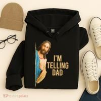 IM Telling Dad Jesus Meme Hoodie thumb 4