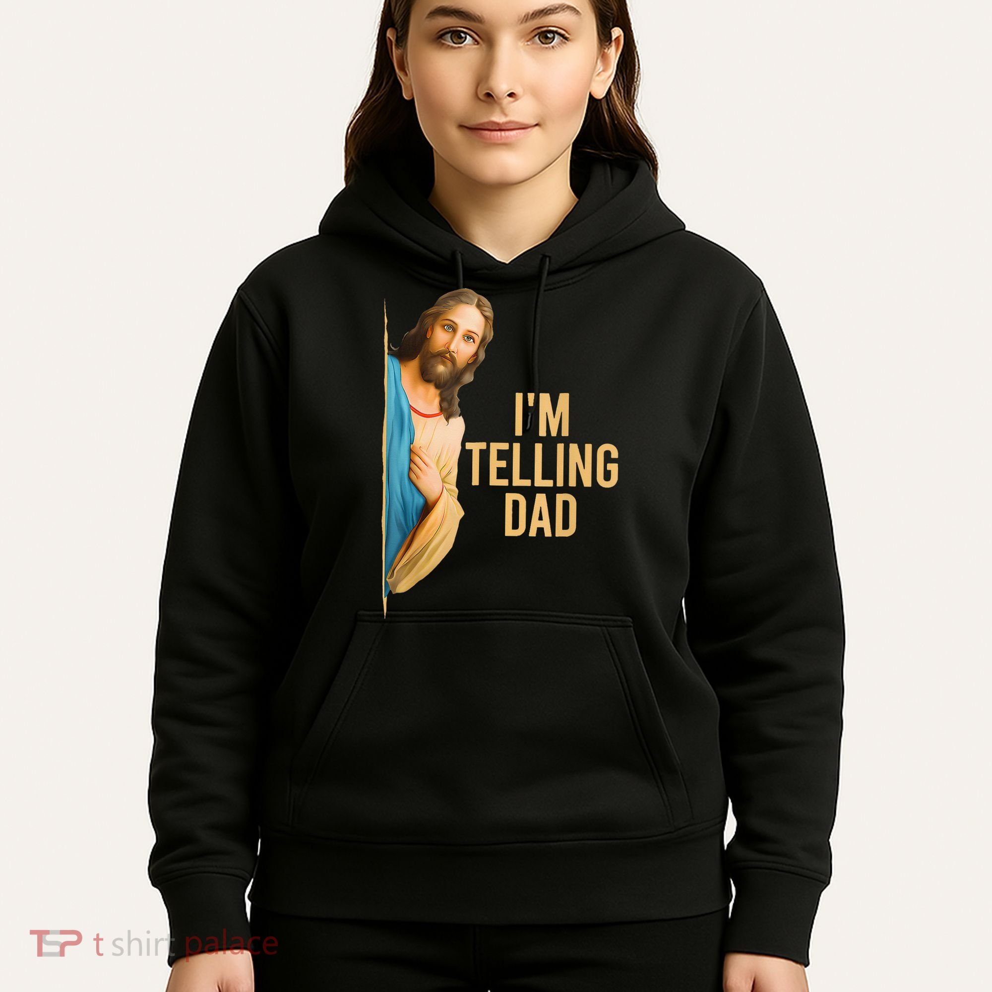 IM Telling Dad Jesus Meme Hoodie