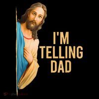 IM Telling Dad Jesus Meme Long Sleeve Shirt thumb 2