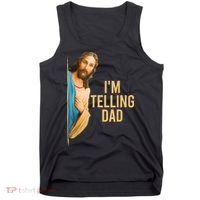 IM Telling Dad Jesus Meme Tank Top thumb 0