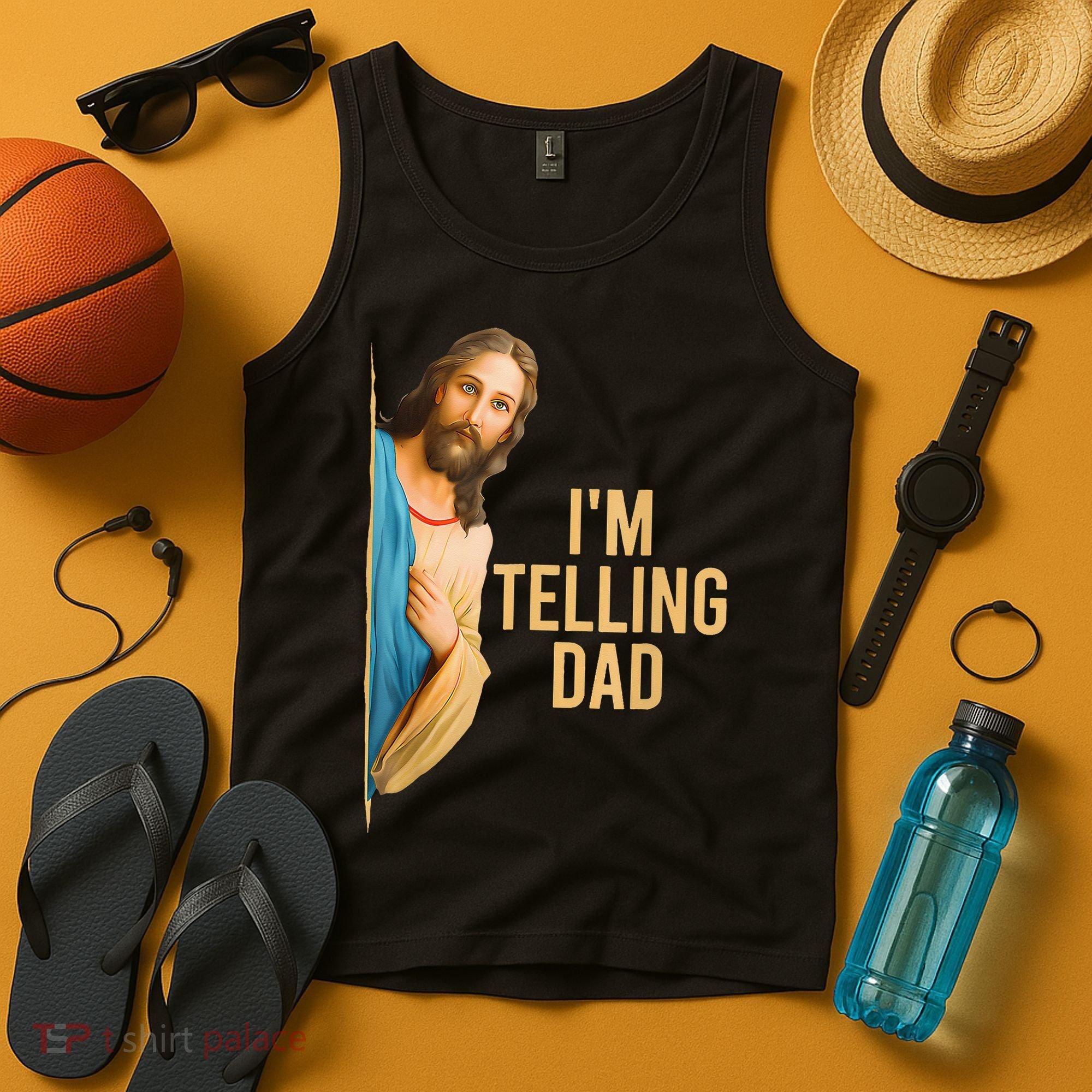 IM Telling Dad Jesus Meme Tank Top