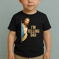 IM Telling Dad Jesus Meme Toddler T-Shirt thumb 2