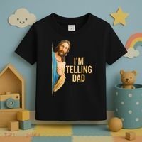 IM Telling Dad Jesus Meme Toddler T-Shirt thumb 3