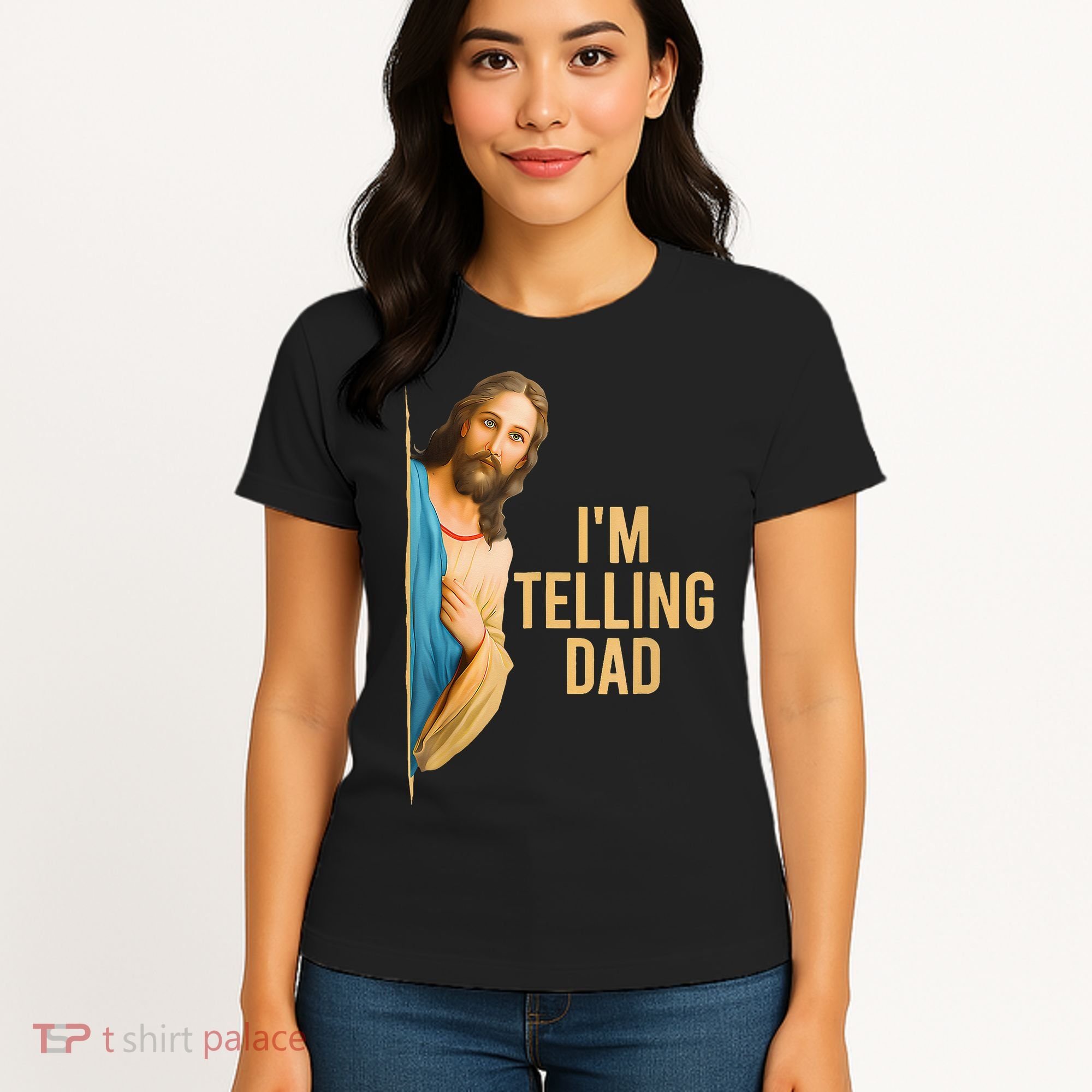IM Telling Dad Jesus Meme Women's T-Shirt