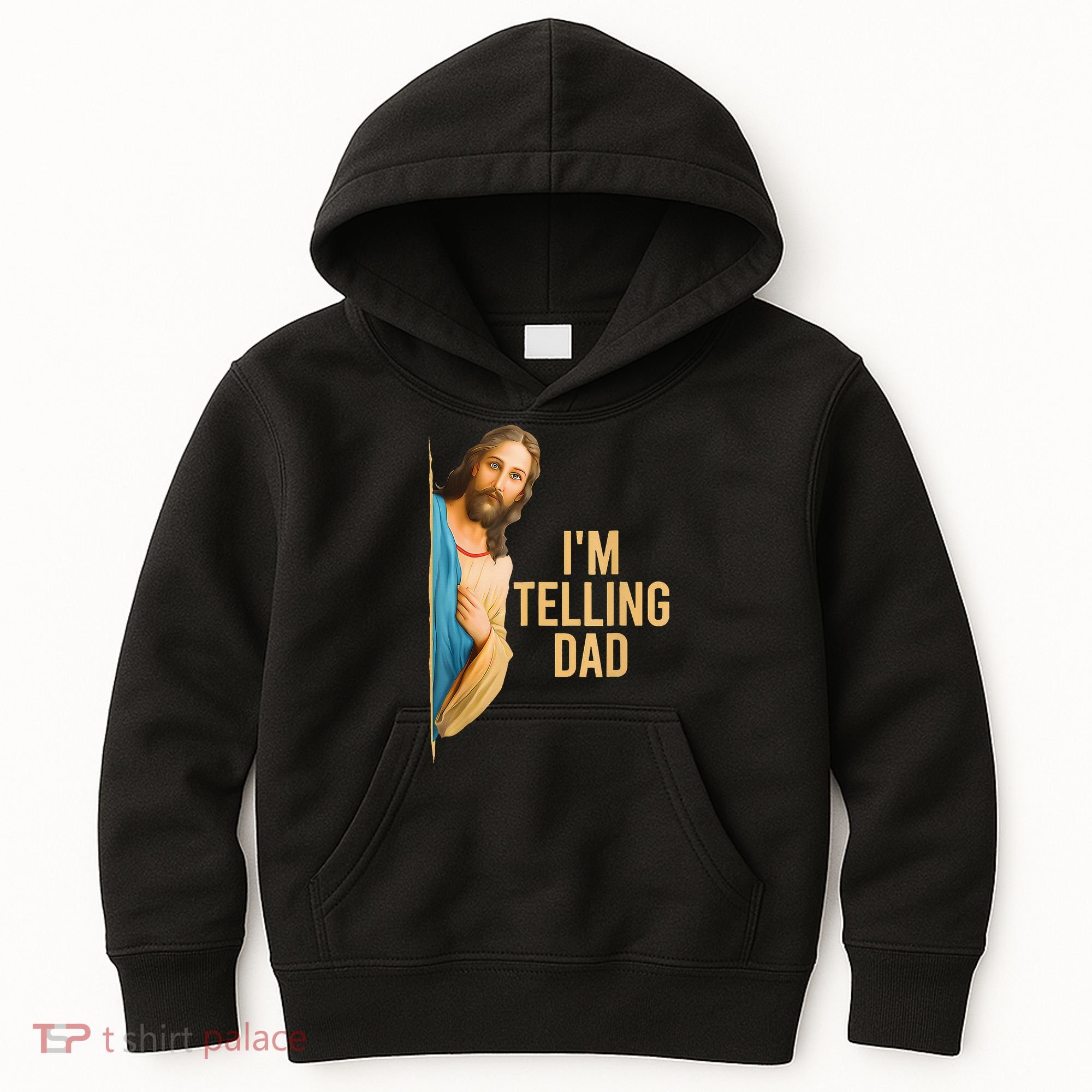 IM Telling Dad Jesus Meme Kids Hoodie