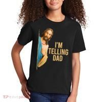 IM Telling Dad Jesus Meme Kids T-Shirt thumb 2