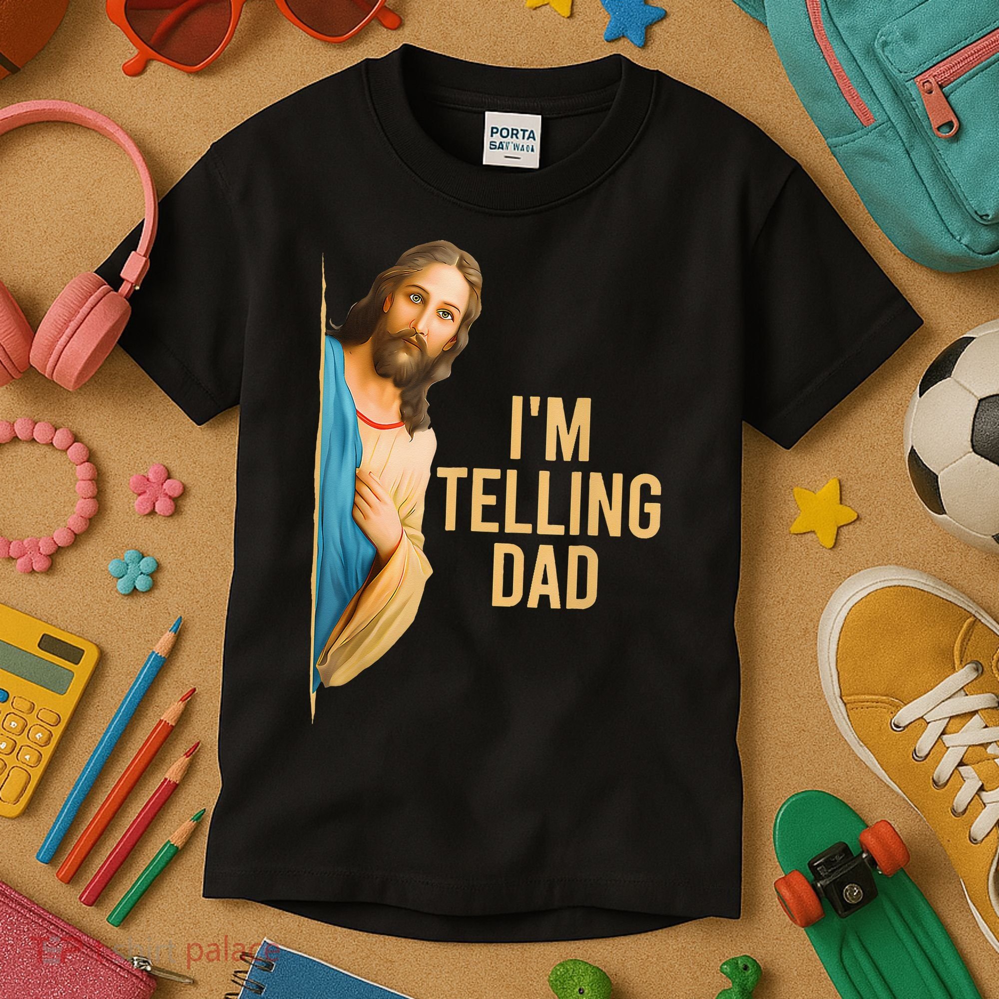 IM Telling Dad Jesus Meme Kids T-Shirt