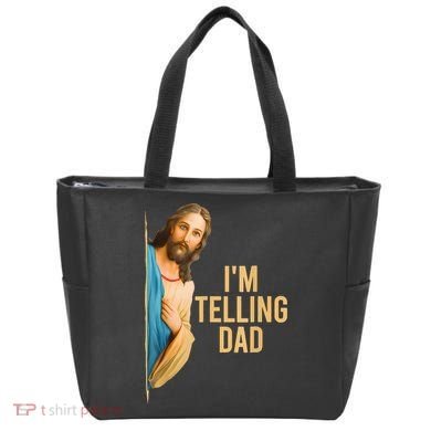IM Telling Dad Jesus Meme Tote Bag