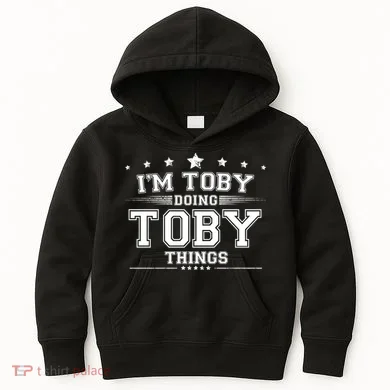 Im Toby Doing Toby Things Kids Hoodie