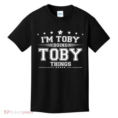 Im Toby Doing Toby Things Kids T-Shirt