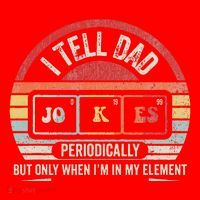 I Tell Dad Jokes Periodically Element Santa Hat thumb 1
