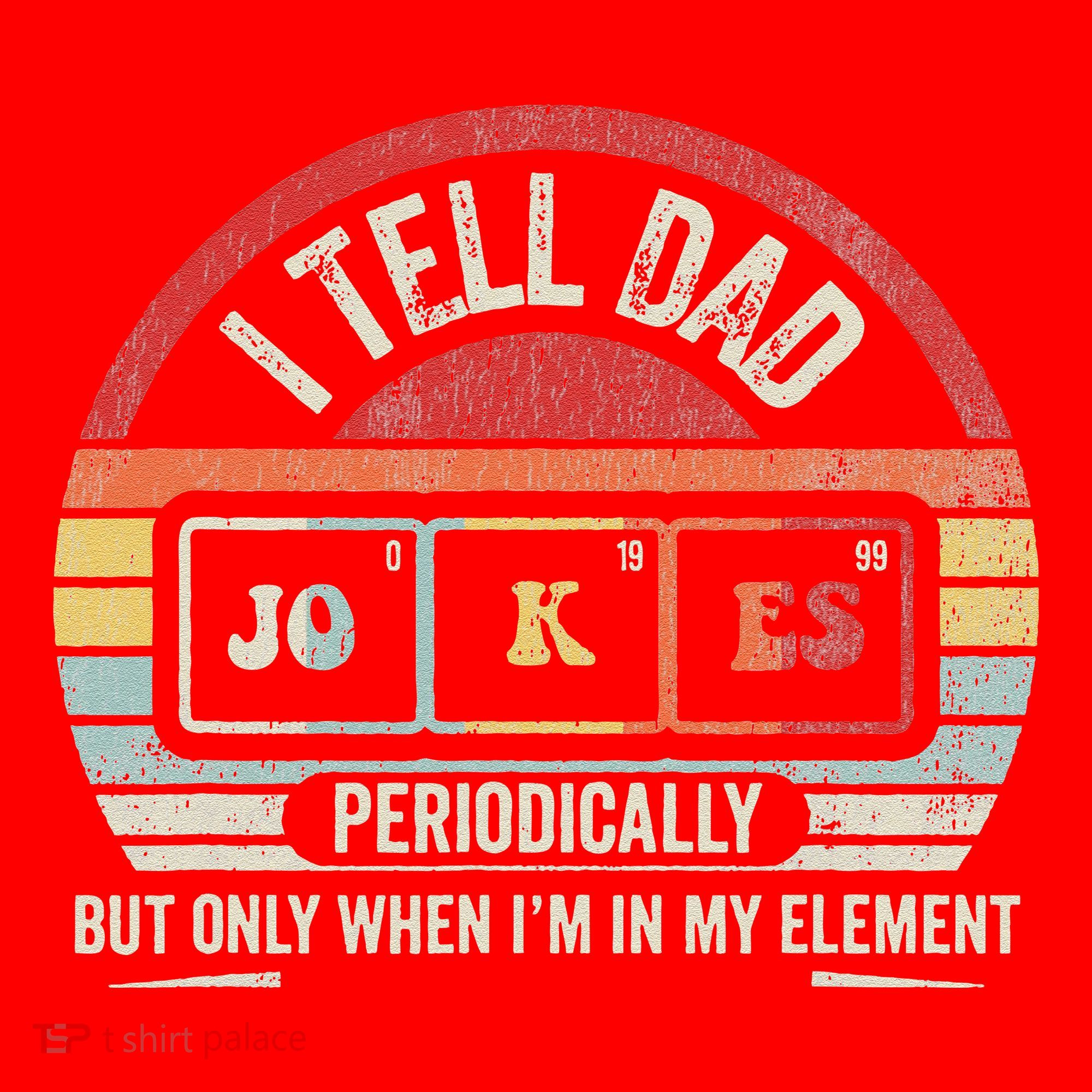 I Tell Dad Jokes Periodically Element Santa Hat
