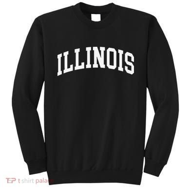Illinois Throwback Design Classic Sweatshirt