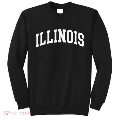 Illinois Throwback Design Classic Sweatshirt