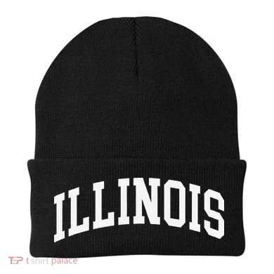 Illinois Throwback Design Classic Beanie