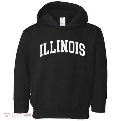 Illinois Throwback Design Classic Toddler Hoodie