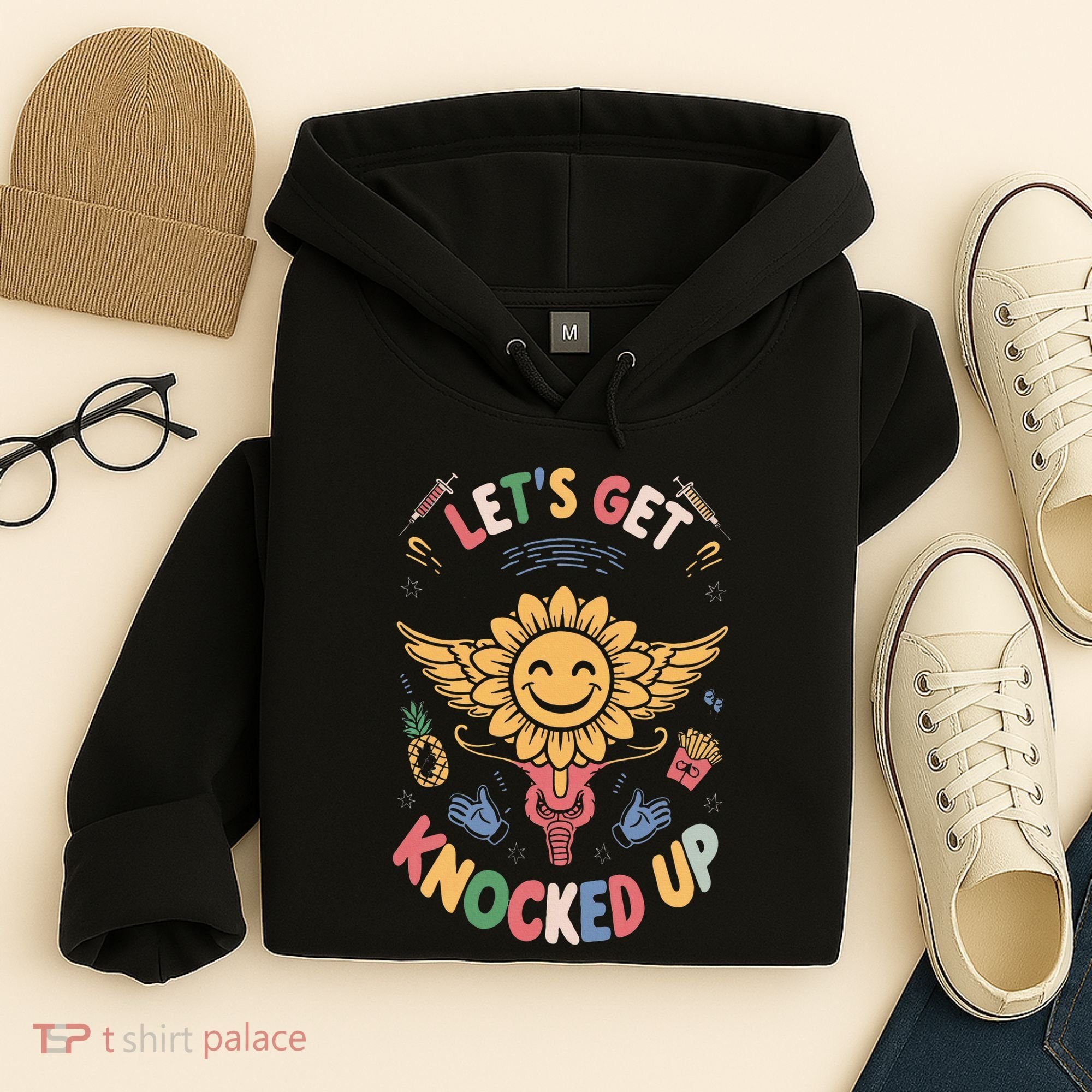 Ivf Transfer Day Infertility LetS Get That Knocked Up Hoodie