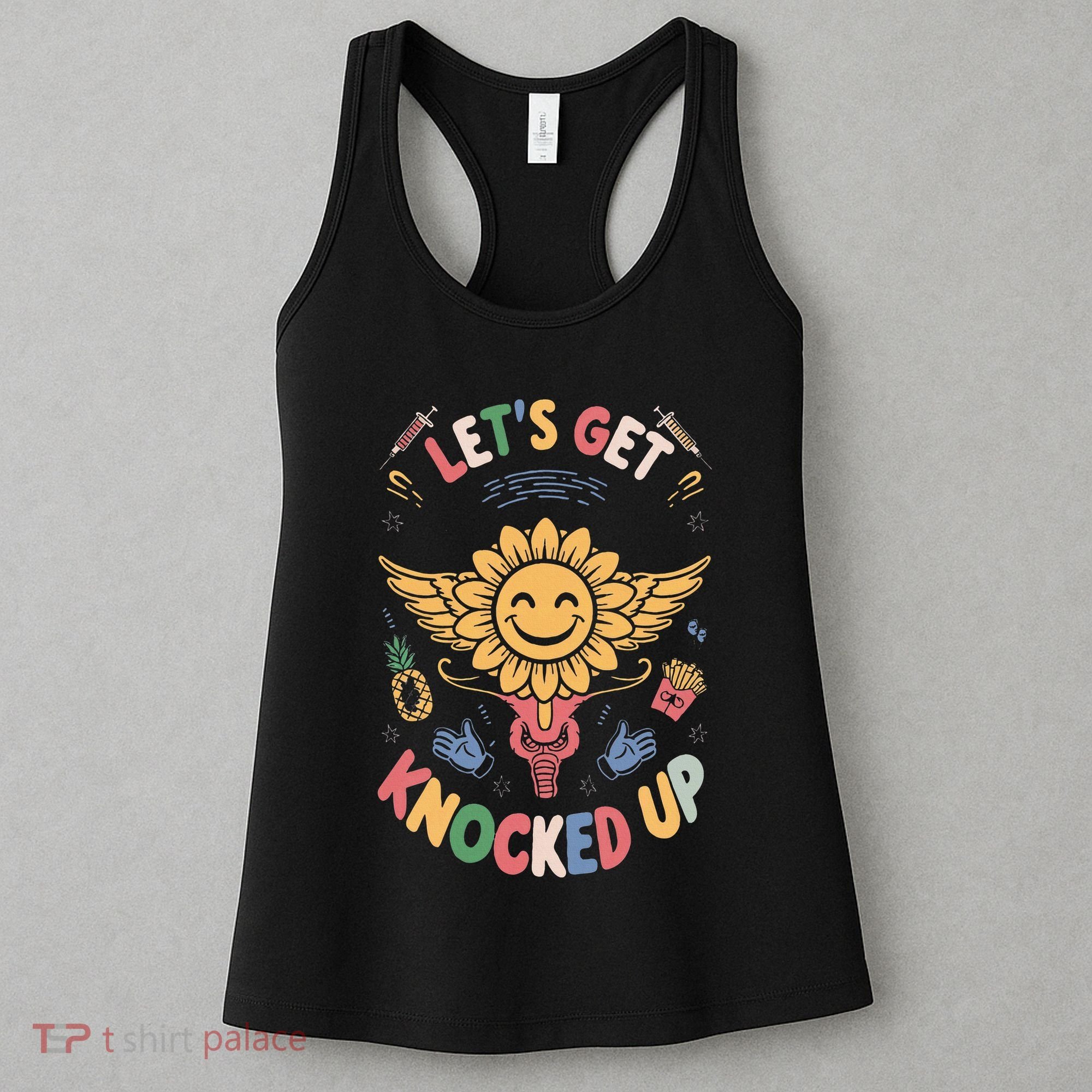 Ivf Transfer Day Infertility LetS Get That Knocked Up Women's Tank Top