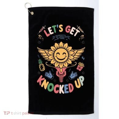 Ivf Transfer Day Infertility LetS Get That Knocked Up Golf Towel