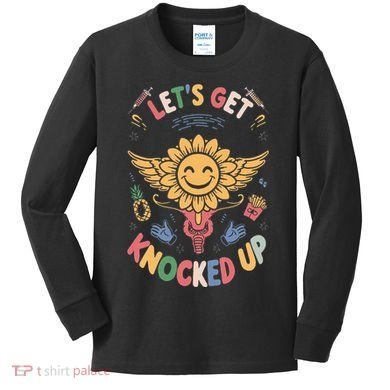 Ivf Transfer Day Infertility LetS Get That Knocked Up Kids Long Sleeve Shirt
